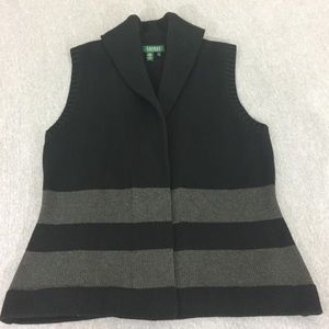 Lauren Ralph Lauren Womens Black Sweater Size M